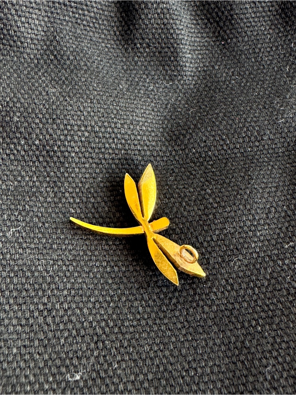 Swatch Gold Dragonfly Pendant- Elegant Womens Jewelry - Picture 3 of 9